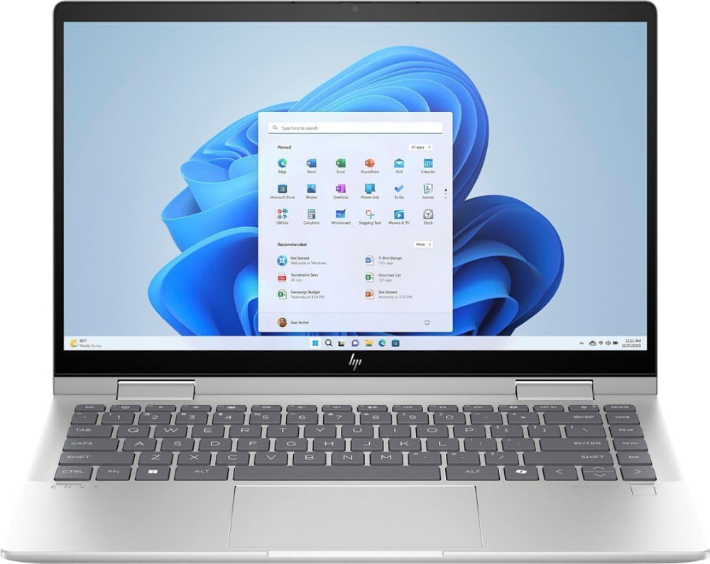 HP Envy-14-ES1023DX Business Laptop, 10 Cores Intel Core 7 150U Intel Graphics, 16GB DDR4 RAM 512GB SSD, 14" FHD 60Hz LED-backlit Touchscreen Display, Wi-Fi 6E, Backlit Keyboard Fingerpint, Win11