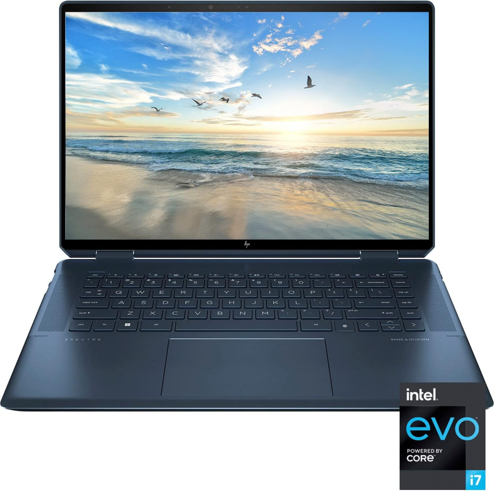 HP Spectre x360 2-in-1 Laptop, 16" 3K+ (3072 x 1920) Touchscreen, 12th Gen Intel Core i7-12700H 14-Core Processor, 16GB RAM, 1TB SSD, Backlit Keyboard, Windows 11[Factory Refurbished]