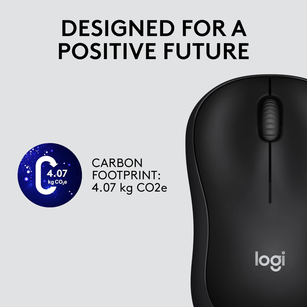Logitech M220 Wireless Mouse, Silent Buttons, 2.4 GHz with USB Mini Receiver, 1000 DPI Optical Tracking