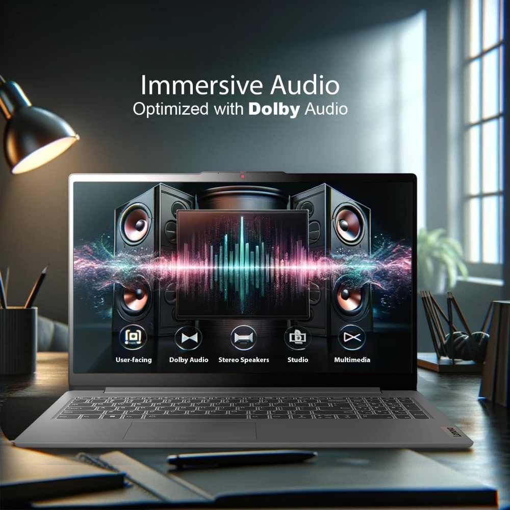 Lenovo IdeaPad Slim 3 Laptop 2024 15.6 inch FHD 1920 x 1080 Intel Core i7-13620H, 10 Cores, Intel Iris Xe Graphics, 16GB LPDDR5, 512GB SSD