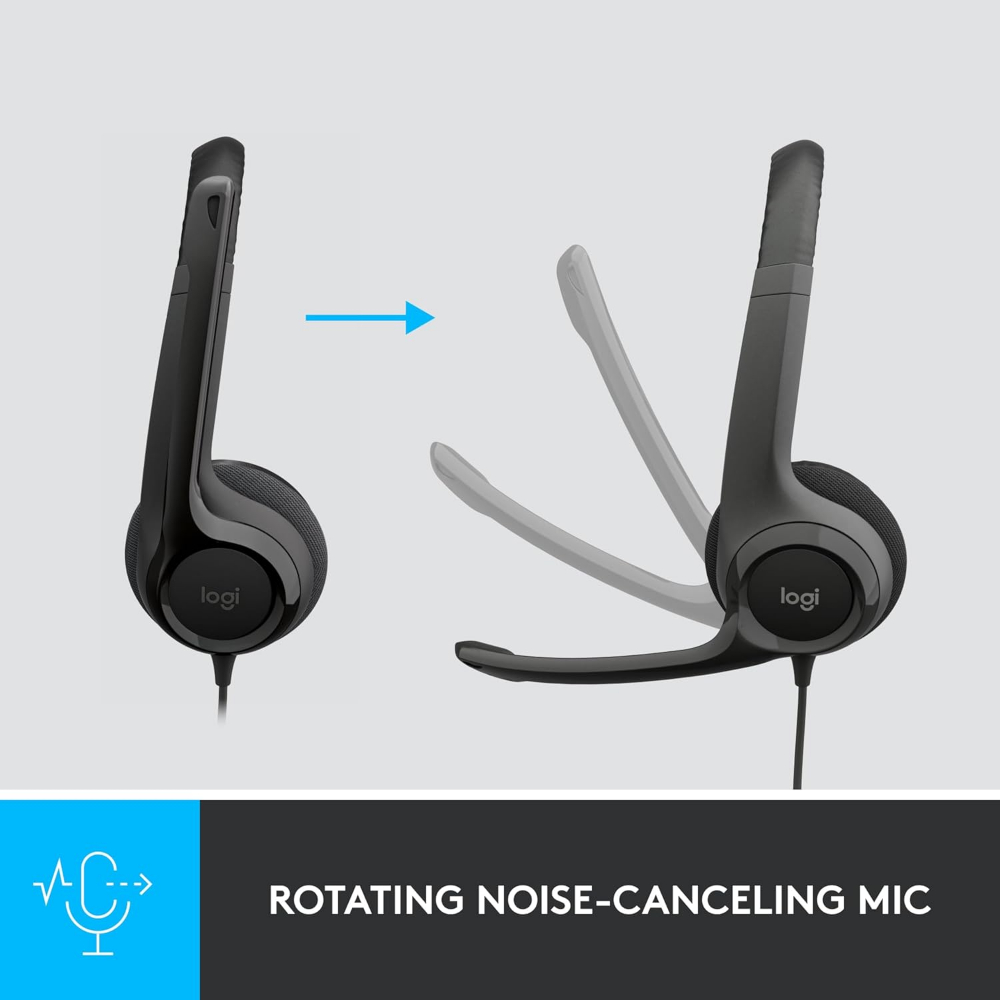Logitech H390 Wired Headset for PC/Laptop