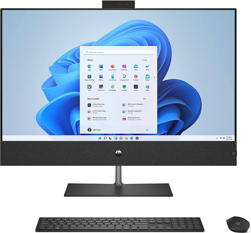 HP Pavilion 32 AIO Desktop, Intel core i7 Processor with 8 Cores, 16GB RAM, 2TB SSD, 31.5" 4K UHD Display