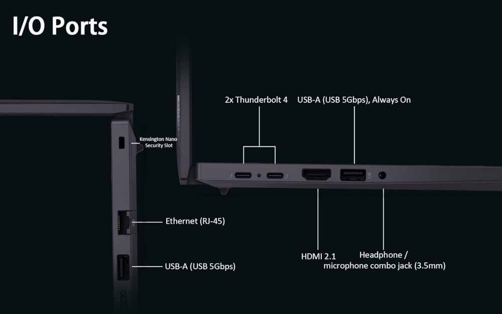 Lenovo ThinkPad T14 Gen 5, Intel Core Ultra 7 155U, 16GB DDR5 5600 (Up to 64GB Support), 512GB SSD