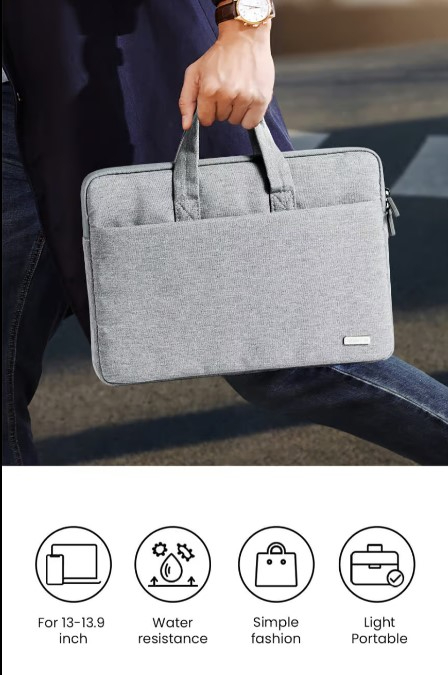 UGREEN 14.9 Inch Laptop and Tablet Case - Laptop Carrying case with Accessory Storage Pockets