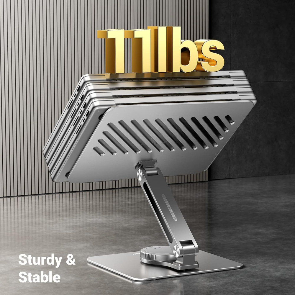 UGREEN Laptop Stand for Desk Adjustable 360 Rotating Base