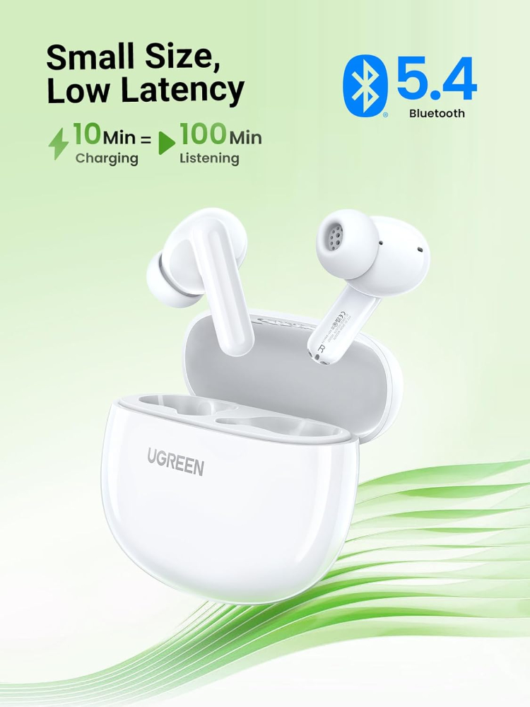 Ugreen HiTune P3 True Earbuds Clear Calls Anywhere & Anytime - White