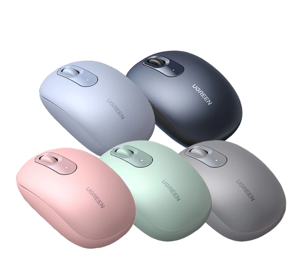 Ugreen 2.4G Portable Wireless Mouse (Cherry Pink, Celadon Green, Moonlight Grey, Dusty Blue, Midnight Blue)