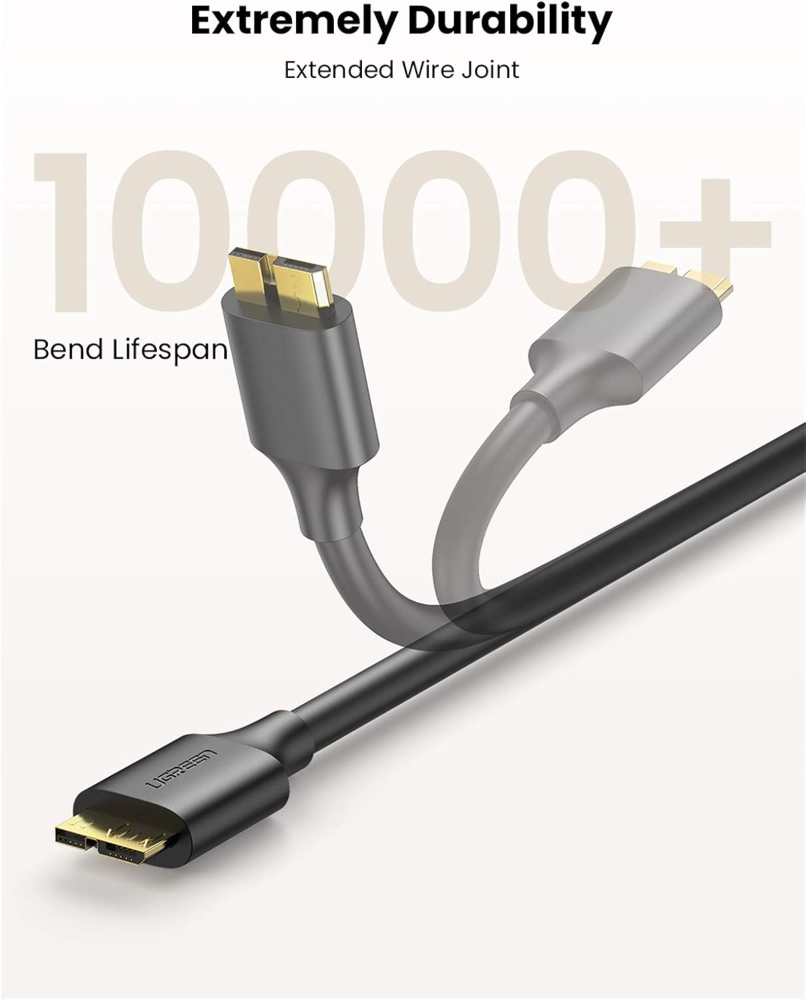 UGREEN Micro USB 3.0 Cable USB 3.0 Type A Male to Micro B Cord
