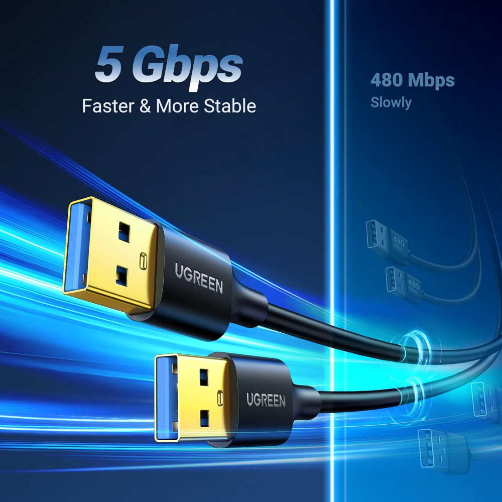 UGREEN USB to USB Cable, Type A Male to Male Cord