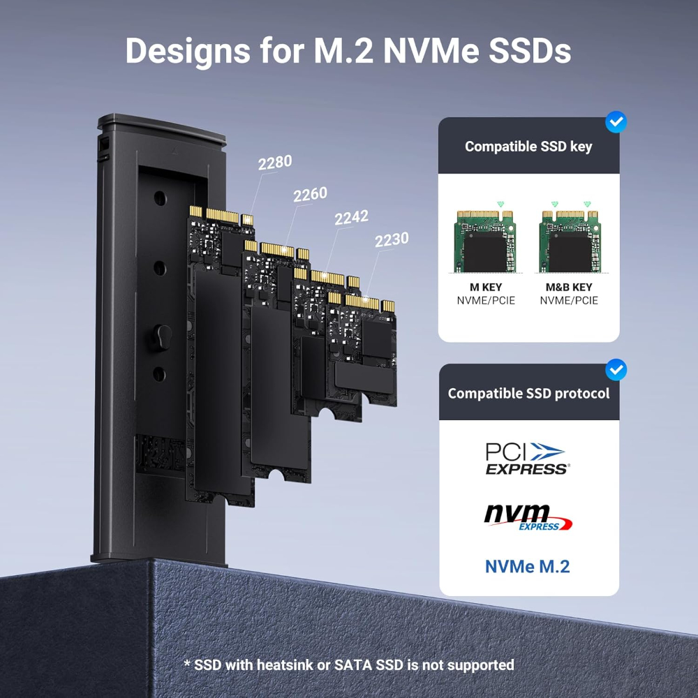 UGREEN M.2 NVMe SSD Enclosure 10Gbps USB 3.2 Gen 2