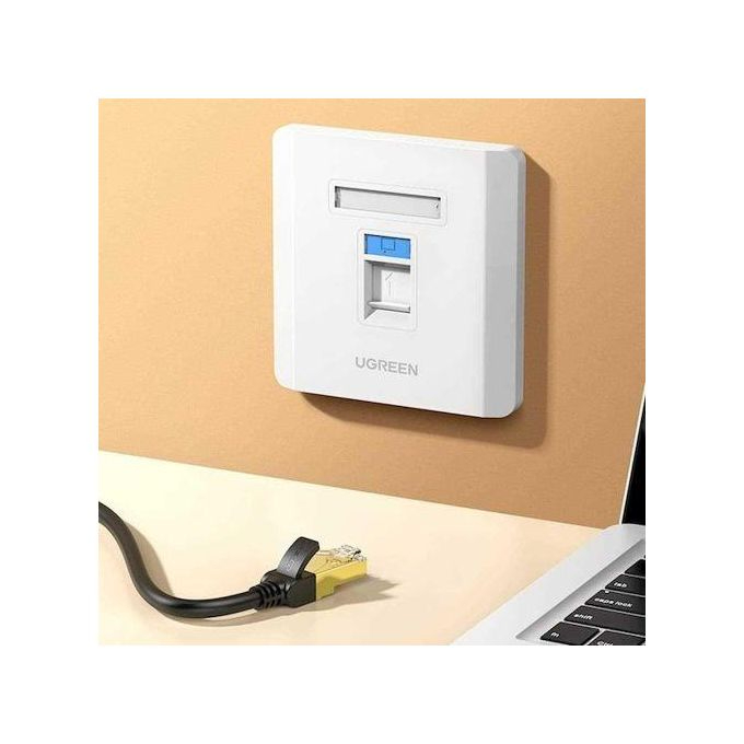 UGREEN Single-Port Wall Plate (White)
