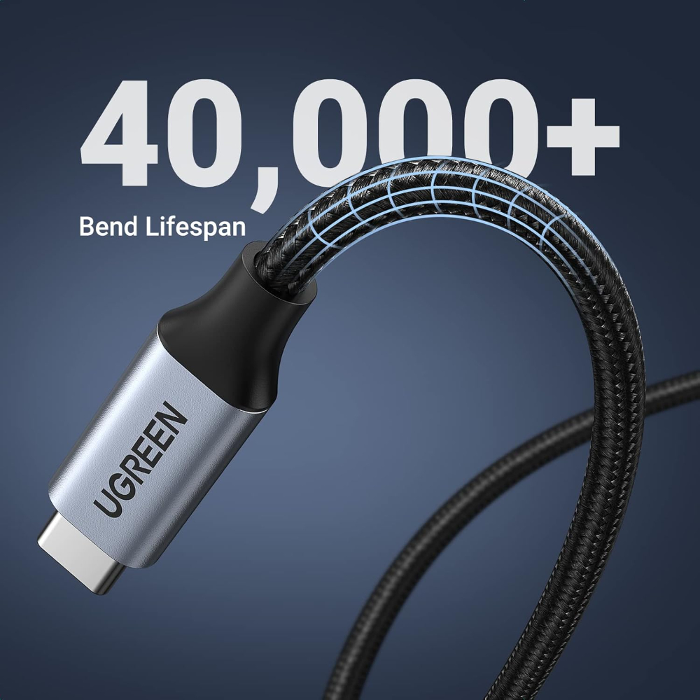 UGREEN USB C Extension Cable 10Gbps Type C Male to Female Extender Cord  Braided 100W Fast Charge 4K 60Hz Video Display