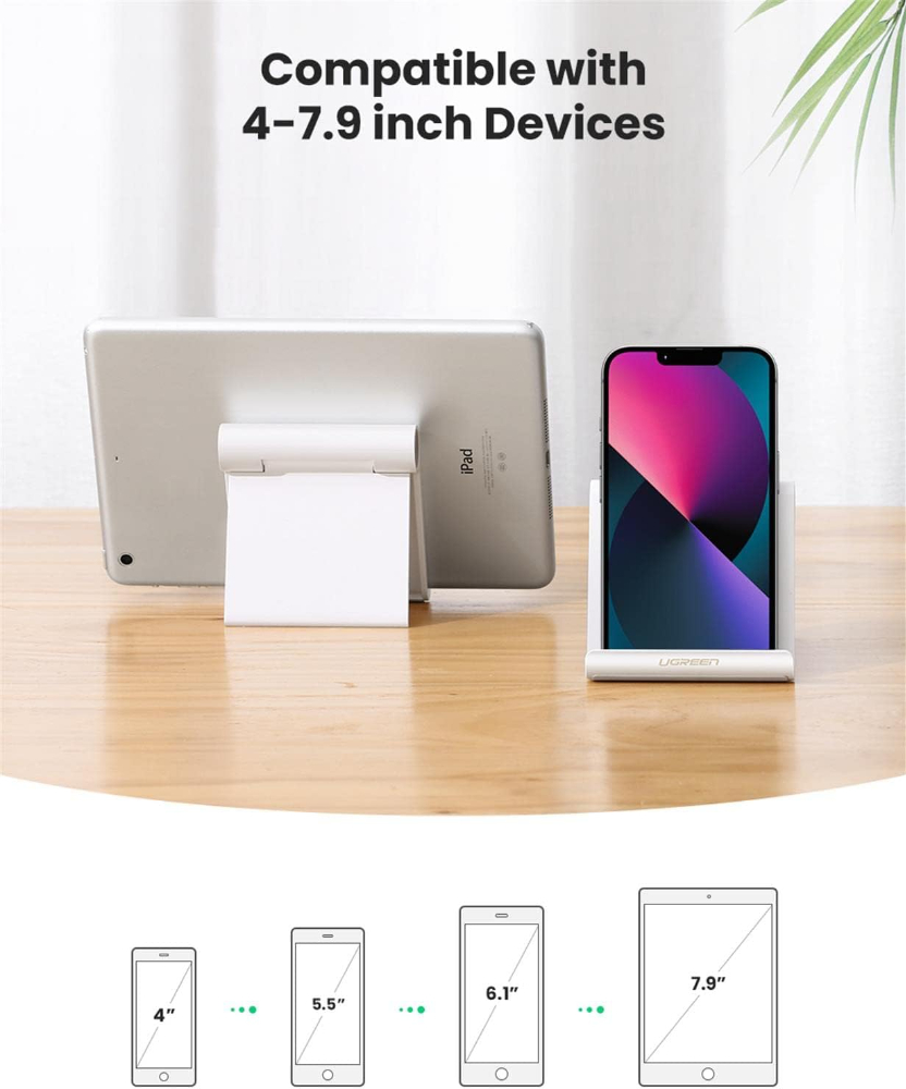 UGREEN Cell Phone Stand for Desk Phone Holder Foldable Portable Adjustable