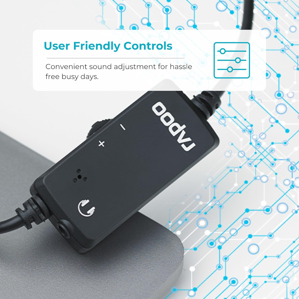 RAPOO H120 USB STEREO HEADSET WIRED