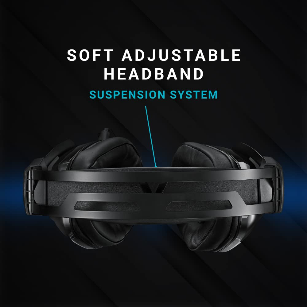 RAPOO VH710 Gaming Headset Virtual 7.1 Channel Customized Drive ENC Noise Reduction Microphone 50mm Unit RGB Light Wired Control - Black