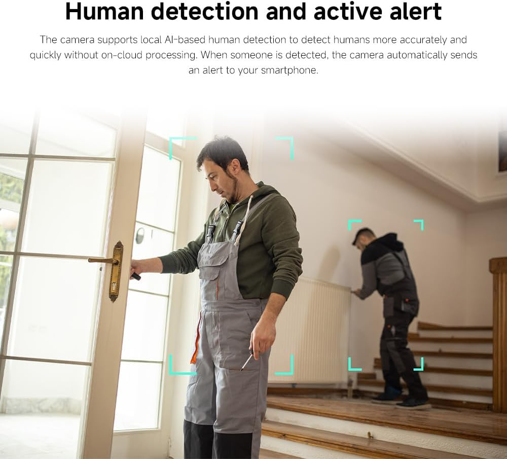 Xiaomi Smart Camera C301 – 2K Indoor Security Camera with AI Motion Detection, Night Vision, 360° Pan-Tilt, Two-Way Audio, Alexa & Google Compatible