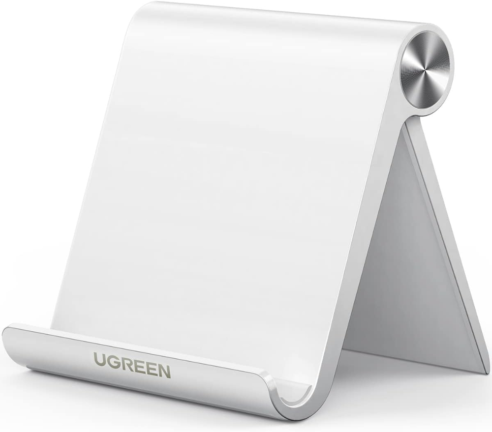 UGREEN Portable Foldable Cell Phone Stand – Adjustable Desk Holder for Smartphones, Compact Pocket-Size Mobile Cradle for Office, Home & Travel