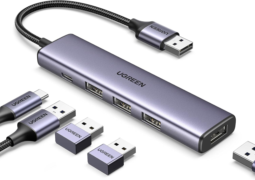 Ugreen 20805 4 in 1 USB 3.0 Hub with USB-C Power Port