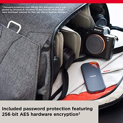 SANDISK E81 EXTREME PRO PORTABLE EXTERNAL SSD V2 4TB - Black