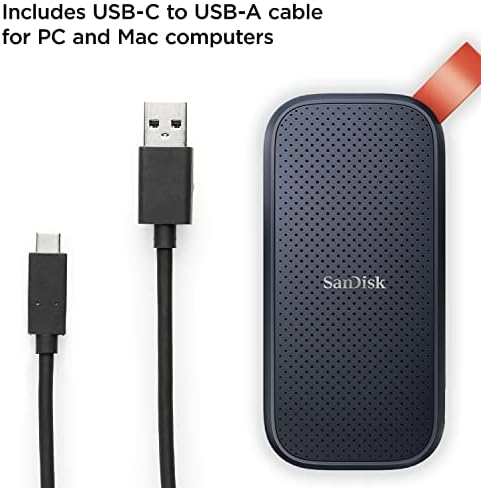 SanDisk E30 1TB Portable SSD - Up to 800MB/s, USB-C, USB 3.2 Gen 2, Updated Firmware - External Solid State Drive -