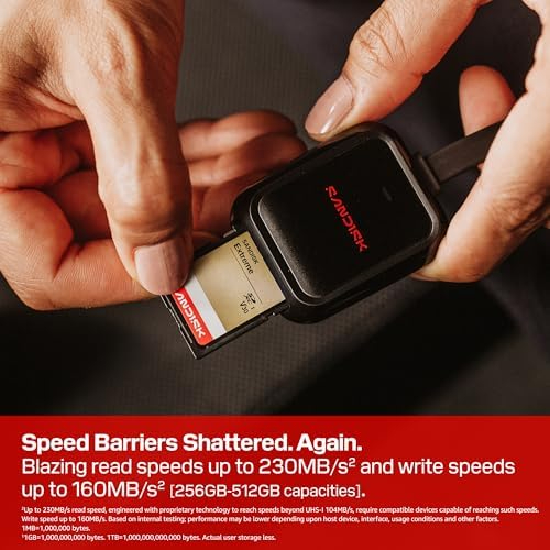 SanDisk Extreme 64GB SDXC UHS-I U3 V30 Memory Card – Up to 170MB/s, 4K UHD, SD Card for DSLR & Action Cameras (SDSDXV2-064G-GNCIN)