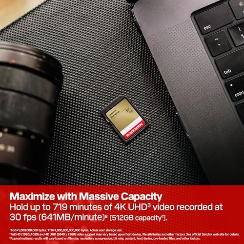 SanDisk Extreme 64GB SDXC UHS-I U3 V30 Memory Card – Up to 170MB/s, 4K UHD, SD Card for DSLR & Action Cameras (SDSDXV2-064G-GNCIN)