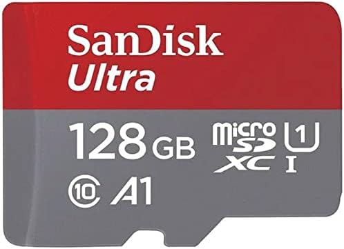 SanDisk Ultra 128GB MicroSD Class 10 Memory Card – Up to 140MB/s, A1, microSDXC (No Adapter) for Phones, Tablets & Action Cameras (SDSQUAB-128G-GN6MN)