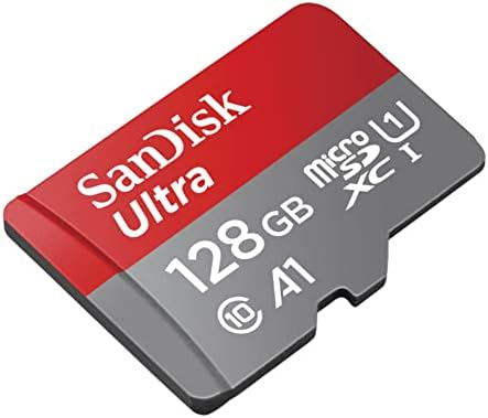 SanDisk Ultra 128GB MicroSD Class 10 Memory Card – Up to 140MB/s, A1, microSDXC (No Adapter) for Phones, Tablets & Action Cameras (SDSQUAB-128G-GN6MN)