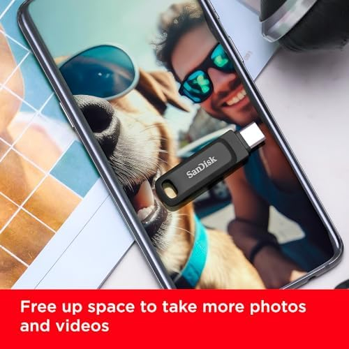 SanDisk Ultra Dual Drive Go 128GB USB Type-C & USB-A Flash Drive – 2-in-1 OTG Pen Drive for Phones, Tablets & Laptops (SDDDC3-128G-G46)