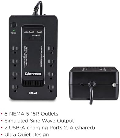 Lightwave LW 650VA 3-Pin UPS Backup Power Supply
