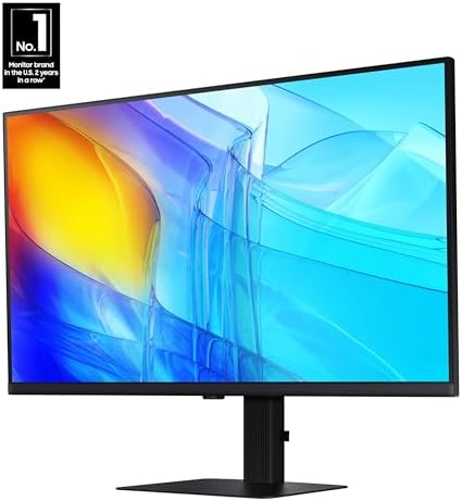 Samsung ViewFinity S8 32" UHD HDR USB-C Monitor, Height, Pivot, Swivel & Tilt Adjustable, Black Color,
