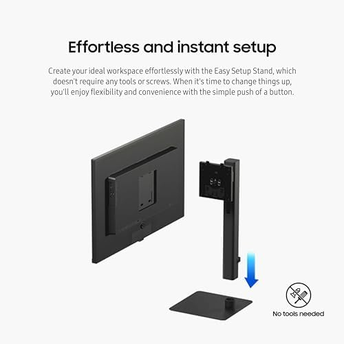 Samsung ViewFinity S8 32" UHD HDR USB-C Monitor, Height, Pivot, Swivel & Tilt Adjustable, Black Color,