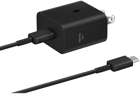 Samsung USB-C Super Fast Charging Wall Charger - 25W PD Adapter with Type-C Cable