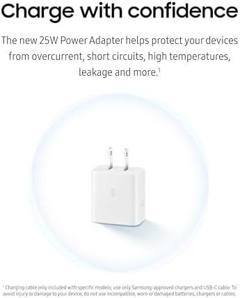 Samsung USB-C Super Fast Charging Wall Charger - 25W PD Adapter with Type-C Cable