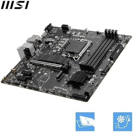 MSI PRO B760M-E DDR5 Motherboard – Intel B760 Micro-ATX LGA 1700, DDR5, M.2 PCIe Gen4, for Intel Core 12th 13th 14th Gen