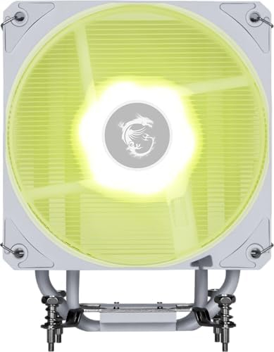 MSI MAG COREFROZR AA13 Tower Air CPU Cooler (White) – 120mm ARGB PWM Fan, 4 Heat Pipes, 240W TDP, Mystic Light, Intel LGA 1700/1851 & AMD AM4/AM5