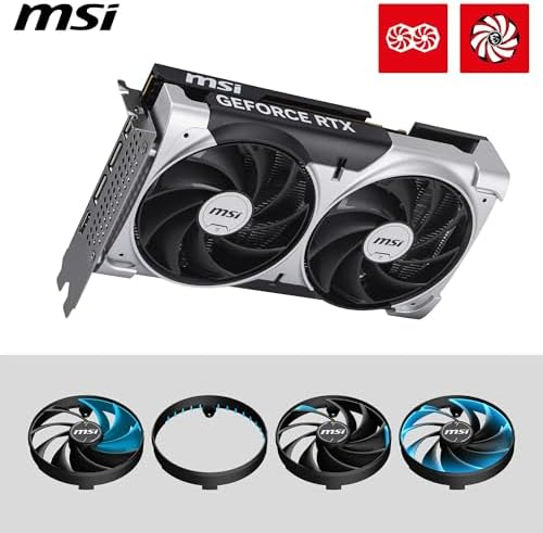 MSI GeForce RTX 5050 VENTUS 2X 8GB OC Graphics Card – GDDR7, DLSS 4, PCIe 5.0, Dual-Fan Gaming GPU for 1080p Gaming