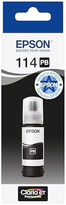 Epson 115 Photo Black Ink Bottle 70ml – Genuine Refill for EcoTank L8160, L8180 (C13T07D14A)