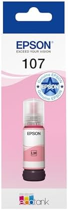 Epson 108 Light Magenta Ink Bottle 70ml – Genuine Refill for EcoTank L8050, L8100, L18050 (C13T09C64A)