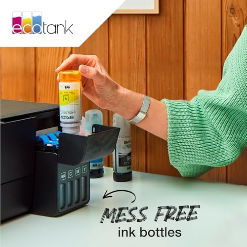 Epson 108 Light Cyan Ink Bottle 70ml – Genuine Refill for EcoTank L8050, L8100, L18050 (C13T09C54A)