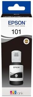 Epson 101 Black Ink Bottle 127ml – Genuine Refill for EcoTank L4150, L4160, L6160, L6170, L6176, L6190 (C13T03V14A)