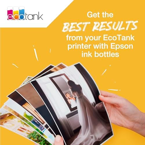 Epson T6644 Yellow Ink Bottle 70ml – Genuine Refill for EcoTank L100, L110, L120, L200, L210, L300, L355, L555 & More (C13T66444A)