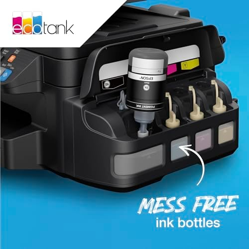 Epson T6644 Yellow Ink Bottle 70ml – Genuine Refill for EcoTank L100, L110, L120, L200, L210, L300, L355, L555 & More (C13T66444A)