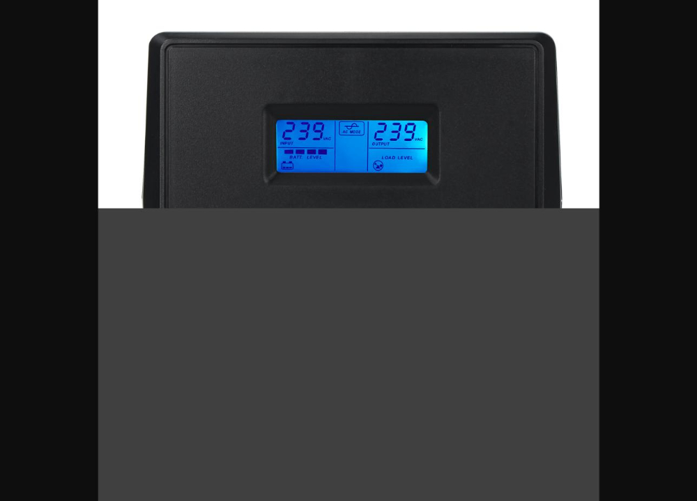 EVI 1100VA / 600W Line Interactive UPS with LCD Display – Battery Backup & AVR with 4 Outlets and Monitoring Software for PC & Office (EP-UPS1100UU2IE-UK)