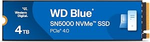 WD Blue SN5000 4TB NVMe SSD Gen4 PCIe M.2 2280 – Up to 5500MB/s, Massive Capacity Internal Solid State Drive for Creators & Gamers