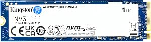 Kingston SNV3S 1TB NVMe M.2 PCIe Gen 4x4 2280 SSD – Up to 6000MB/s, High-Performance Internal Solid State Drive for Gaming & Creators