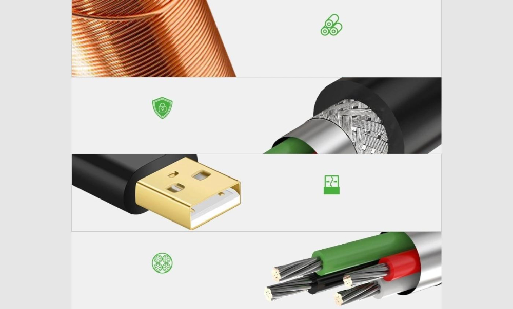 UGREEN US121 USB 2.0 Male to USB A Female Active Extension Cable with Chipset 25M