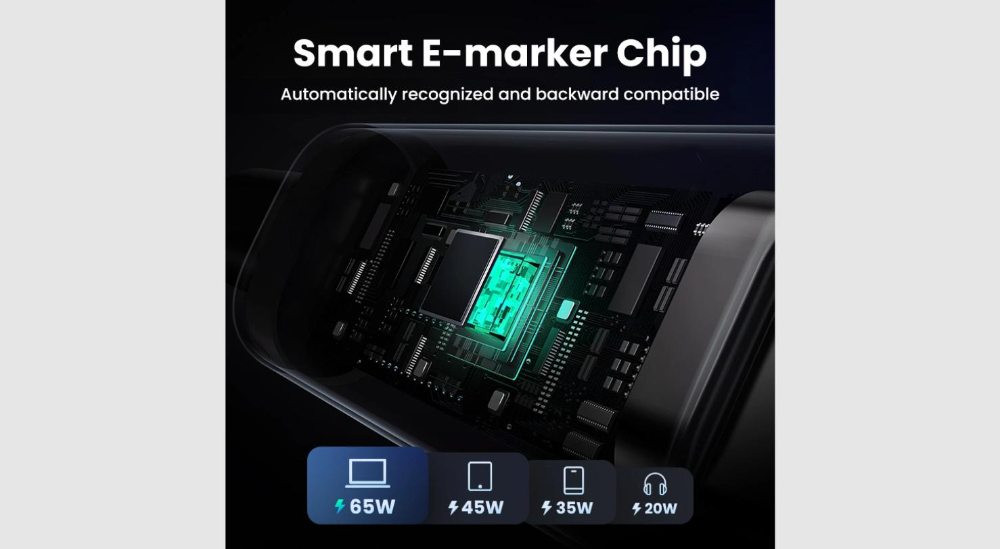 UGREEN Uno USB-C to USB-C PD Fast Charging Cable 5A Max 1m
