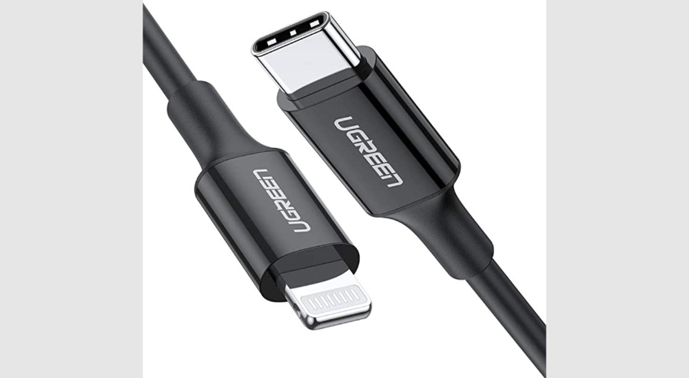 UGREEN USB-C to Lightning Cable M/M Nickel Plating ABS Shell 1m (Black)