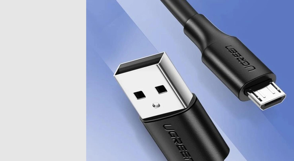UGREEN USB-A to Micro USB Cable 2A Max Black 1m